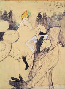 The Moulin-Rouge, The Goulue and Valentin, the Boneless One by Henri de Toulouse Lautrec